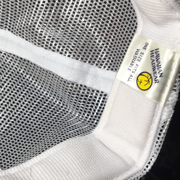 Maui white gold scrambled eggs puffy trucker hat mesh back 5 panel SnapBack cap - Picture 5 of 13